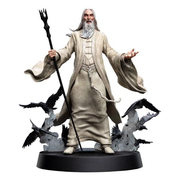 Figura-el-señor-de-los-anillos-saruman Figura-el-señor-de-los-anillos-saruman-invocando-poder-rodeado-de-cuervos